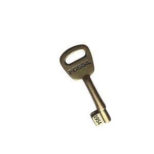 Fossil 2" Brass Key Bag Charm